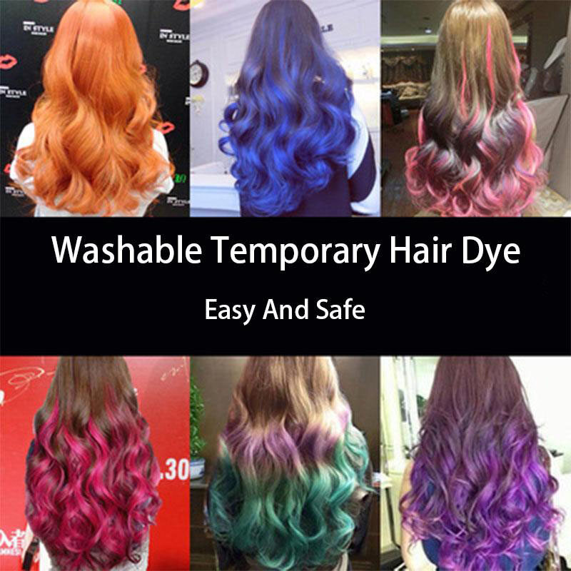 Gambar LemonBlue Washable Temporary Hair Dye Temporary Hair Color Chalk for Girls Kids Women Party Cosplay