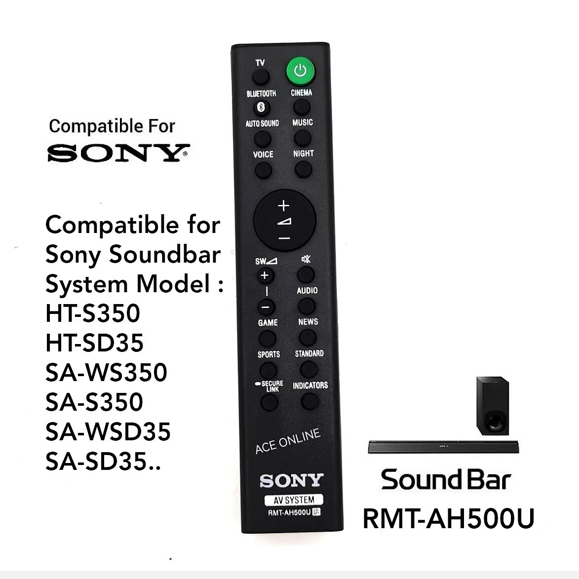 ALLIMITY AH59-02360A Sostituzione del Telecomando per Digital Home System AH59-02359A HT-D350 HT-D355 HTD-330 HTD-330EN HTD330 HTD330EN