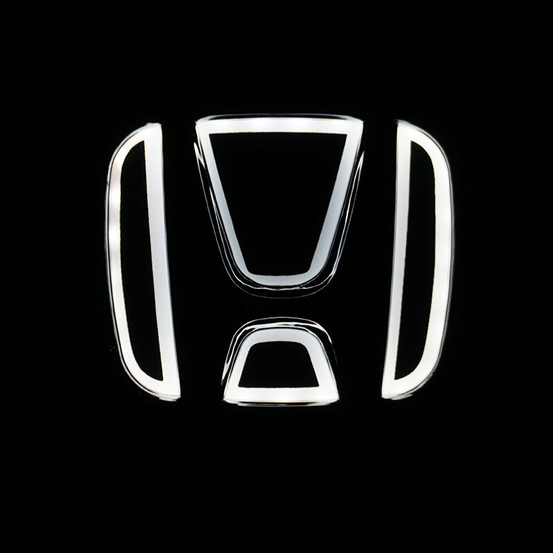 Chrome Car Logo 3D LED Light HONDA Logo Front Rear Bumper Emblems Badge