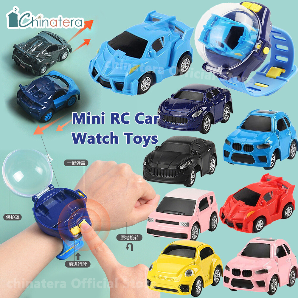 Chinatera đồ chơi đồng hồ xe hơi điều khiển từ xa mini 1/58 mô hình xe đua điều khiển từ xa khoảng cách 2.4ghz 50m đồng hồ đeo tay xe đua điều khiển từ xa mini quà tặng sinh nhật cho bé trai bé gái đồ chơi trẻ em