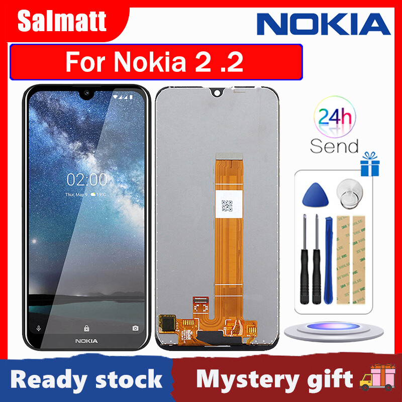 Salmatt gốc LCD cho Nokia 2.2 màn hình LCD Bộ linh kiện số của màn hình cảm ứng thay thế cho Nokia 2.2 màn hình hiển thị với dụng cụ miễn phí