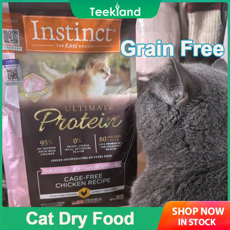 Instinct Ultimate Protein NoGrain Cage Free Chicken Recipe Natural Dry Cat Food for Kitten Bag Cat Food Feeder ราคา 3,315 บาท*ส่งฟรี
