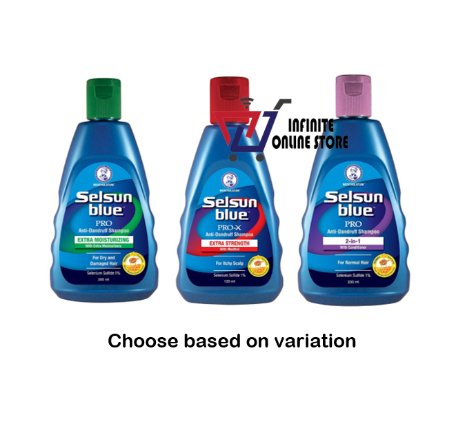 Gambar Selsun Blue Pro   Pro X Anti Dandruff Shampoo (2 in 1   Extra Moisturizing   Extra Strength) (200ml)