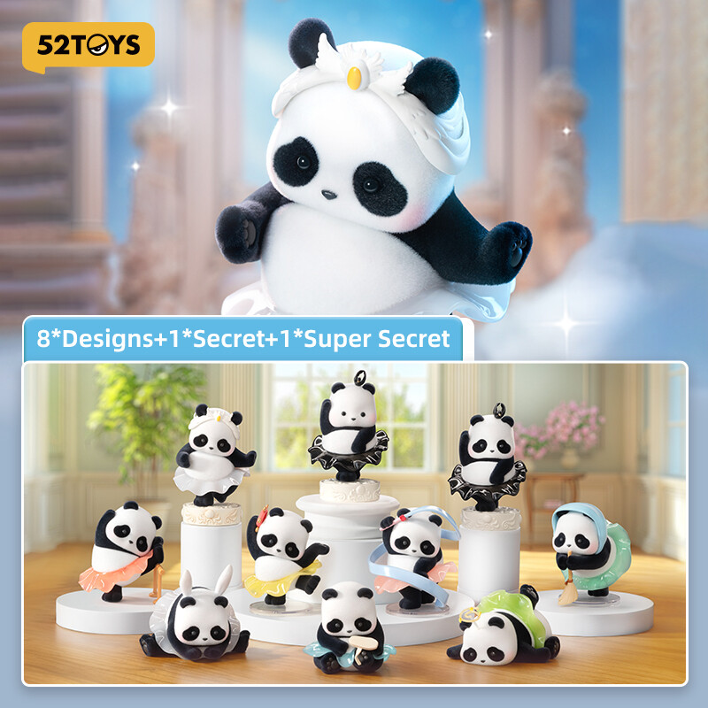52toys panda roll ballet performance series blind box figure toy