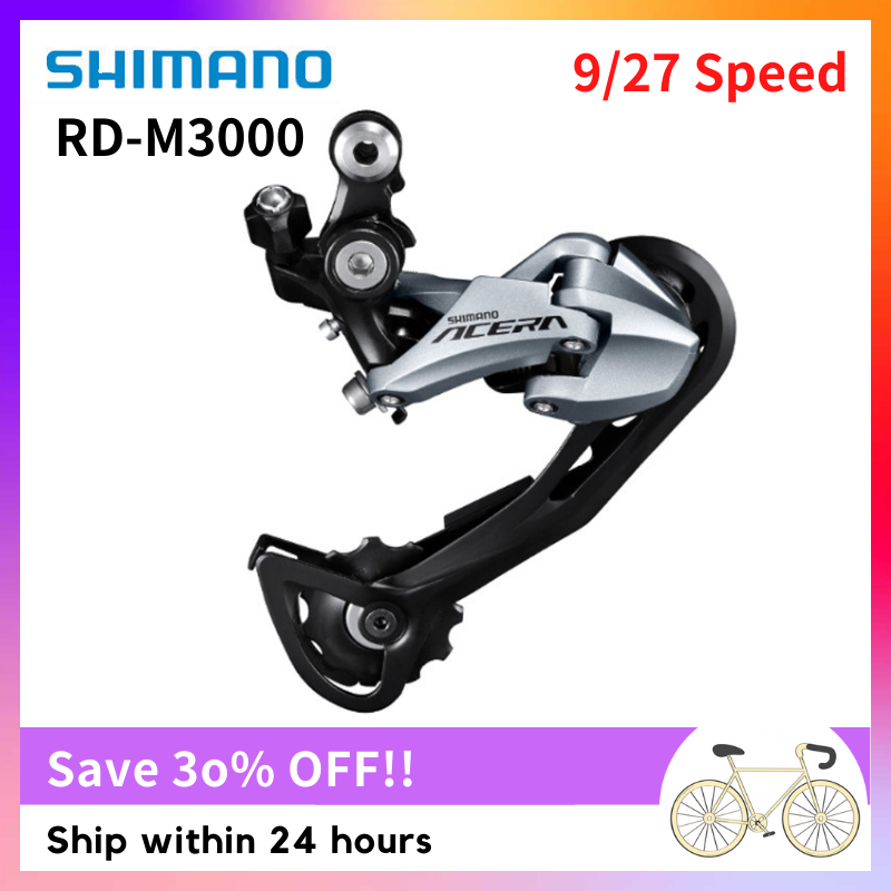 Shimano acera cùi đề sau m3000 cùi đề xe đạp leo núi 9v rd-m3000 9/27 tốc độ bộ phận cùi đề sau xe đạp rd m3000