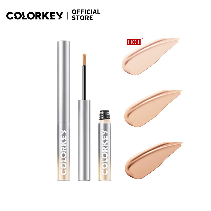 Gambar Colorkey Liquid Concealer Cream Natural Poreless Full Coverge for Eye Dark Circle Makeup Cosmetic 3.3g