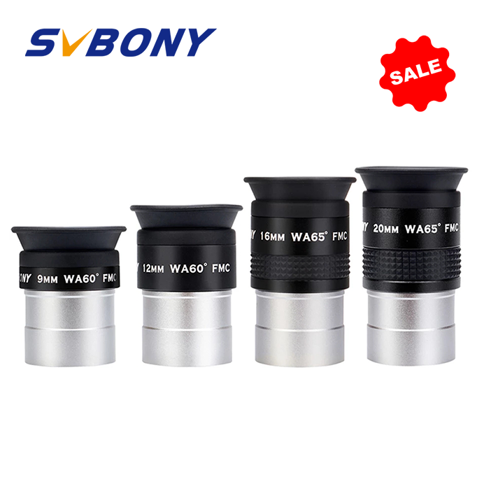 Svbony thị kính kính viễn vọng sv113 9mm-12mm-16mm-20mm phụ kiện kính viễn vọng góc rộng 60 độ hd phủ nhiều lớp hoàn toàn cho kính viễn vọng thiên văn 1.25 inch