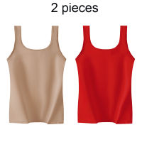 Long-staple cotton slim elastic suspenders one-piece bra-free vest to wear inside and outside slim solid color top