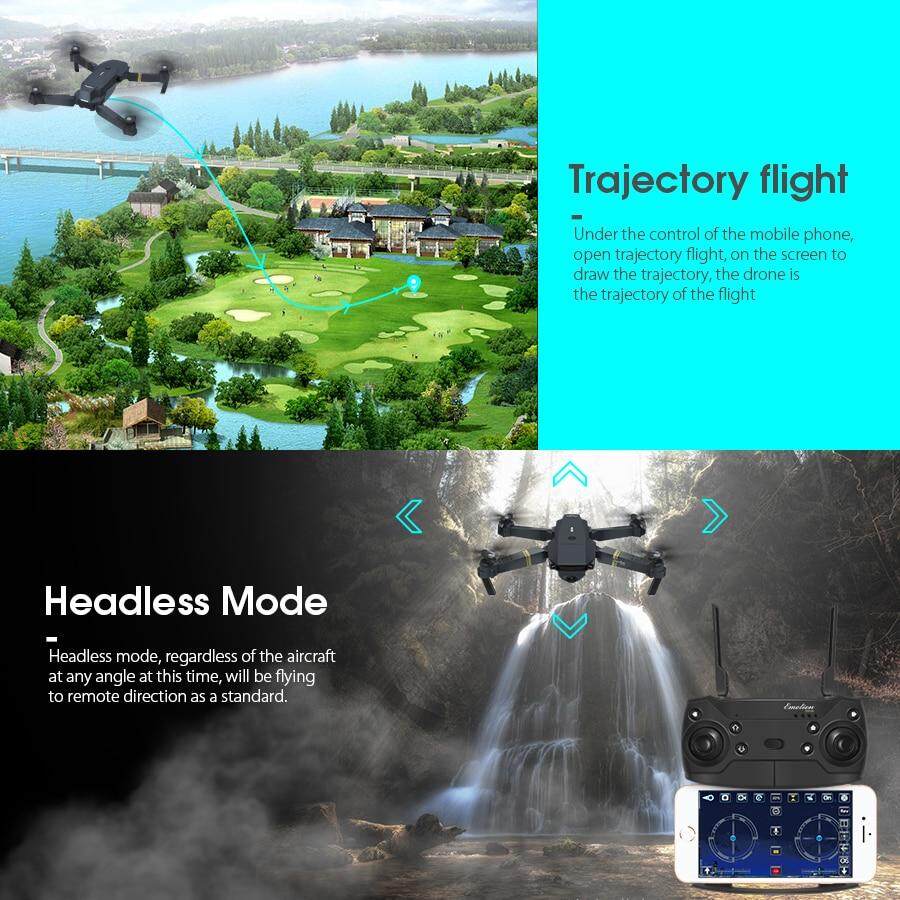 รายละเอียดเพิ่มเติมเกี่ยวกับ (ส่งมาจากประเทศไทย)โดรนบังคับ E58 WIFI FPV With Wide Angle HD 1080P Camera โดรนติดกล้อง Hight Hold Mode Foldable Arm RC Qpter Drone โดรนบังคับ X Pro RTF Dron For Gift
