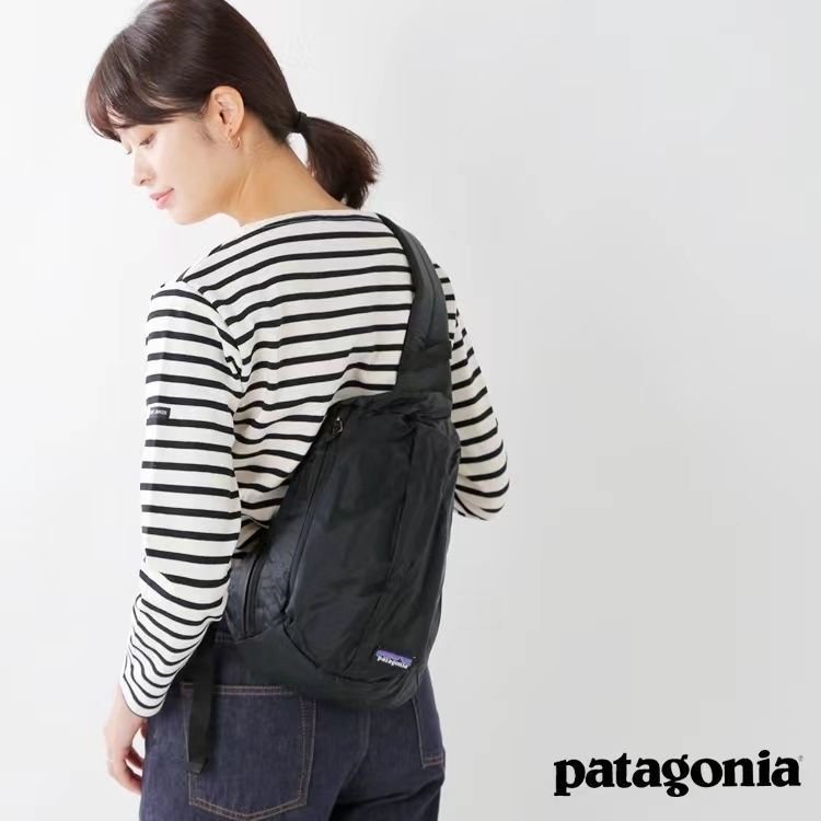 Patagonia Lỗ đen 8l túi đeo chéo túi đeo chéo túi đeo vai nam và nữ túi lưu trữ nylon chống thấm nước túi đeo đi xe thể thao ngoài trời sinh viên siêu nhẹ cầm tay túi đeo chéo túi quai cuộn
