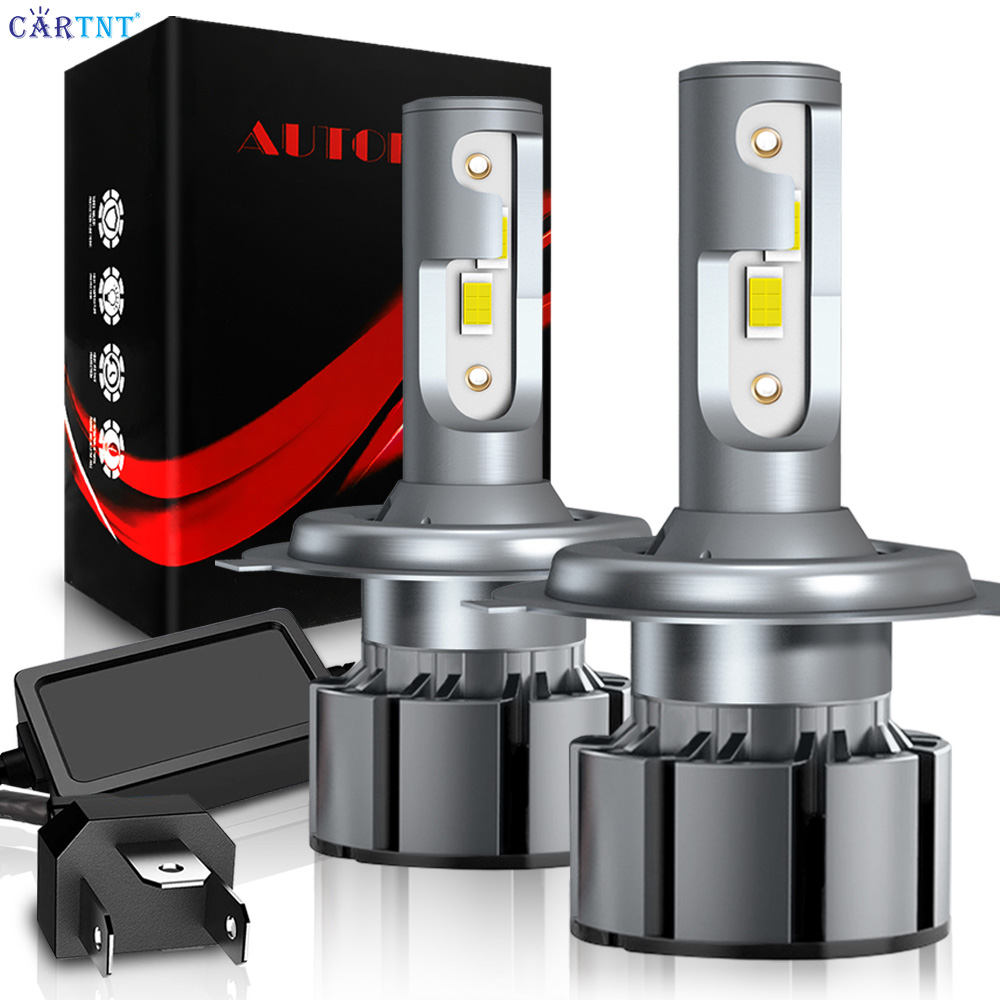 Cartnt 2 cái chất lượng cao 120 wát 20000lm csp đèn pha ô tô led h4 h7 h11 canbus bóng đèn 9005 9006 đèn sương mù xe ô tô bóng đèn led 12v