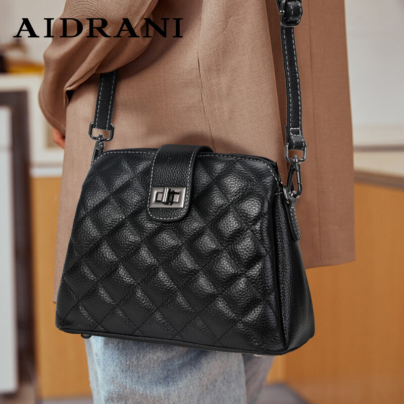 AIDRANI Simple and elegant, Linger women's bag, leather shoulder bag, cross-body bag, commuting for a variety of occasions ราคา 1,265 บาท*ส่งฟรี