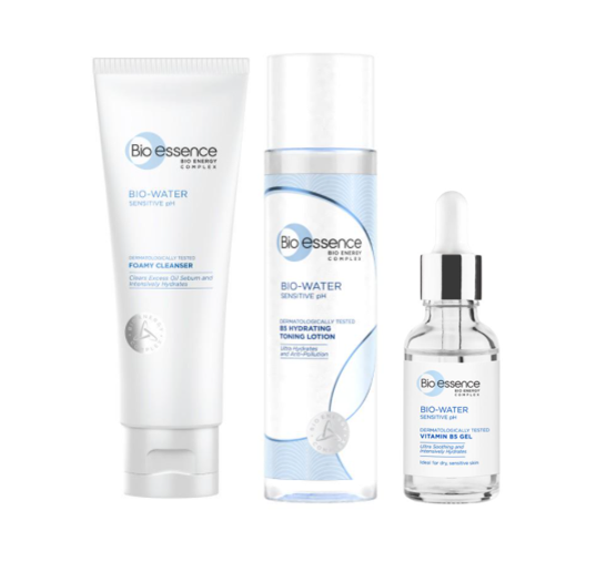 Gambar Bio Essence Bio Water Cleanser + Vitamin B5 Gel + B5 Hydrating Toning Lotion Set