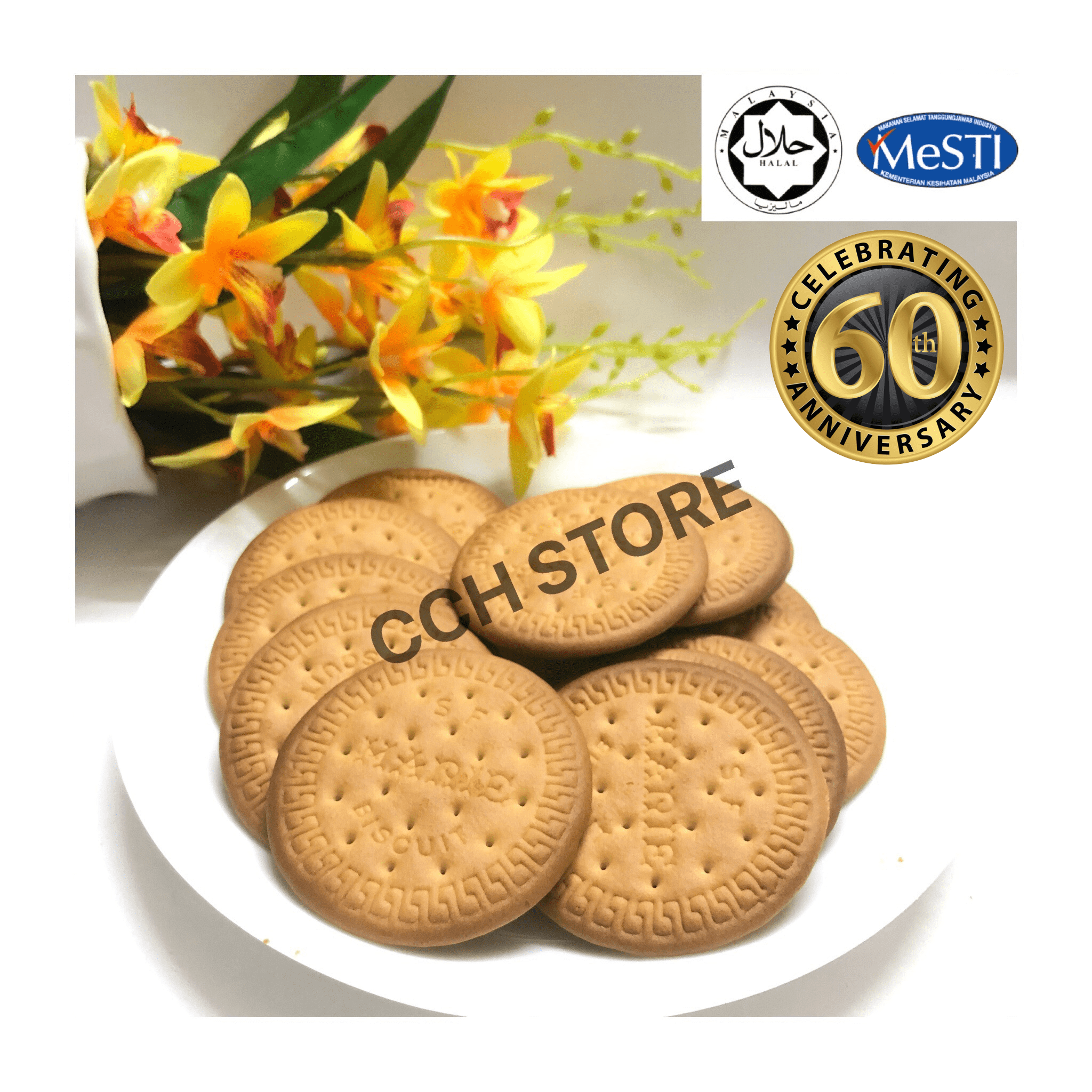 Cch Biskut Marie Besar Big Marie Biscuit 400g Lazada