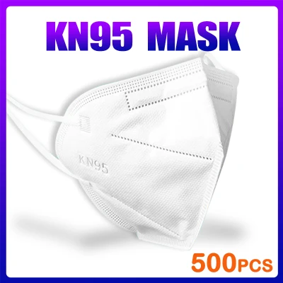 ZOCN 500PCS KN95 Mask Face 5 ply Protection KN95 Mask Washable N95 Mask Reusable Protection 5-Layers (1)