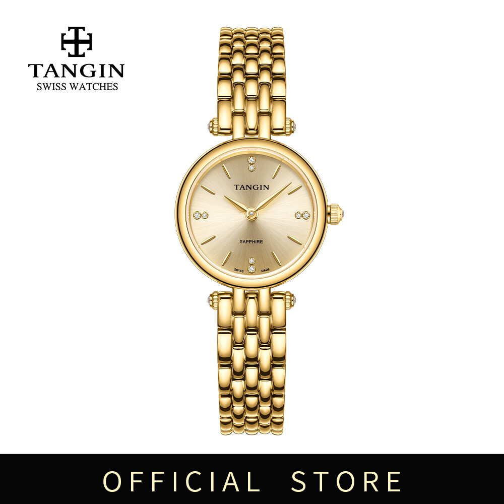 TANGIN Gold Watches for Women, Easy to Read Ladies Analog Watch, 30M Waterproof, Round Case, Adjustable Stainless Steel Bracelet,Womens Casual Fashion Small Gold Watch, Swiss Made Petite Women's Watches(“Free Gift Jewelry”) ราคา 7,440 บาท*ส่งฟรี