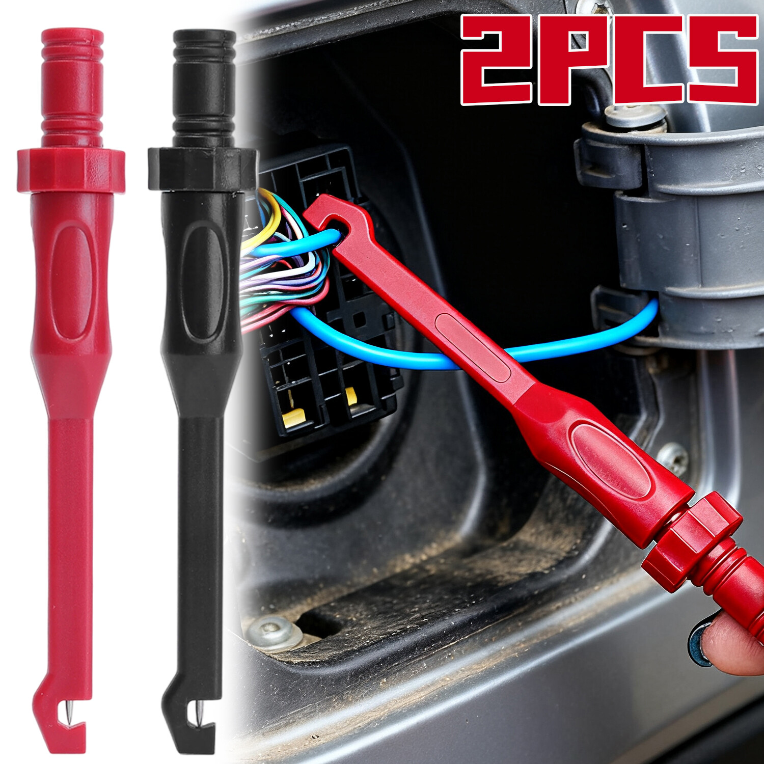 2 cái sửa chữa xe ô tô thủng thăm dò cho tự động kiểm tra mạch công cụ chẩn đoán kẹp thử mũi kim kiểm tra độ an toàn kẹp thử S