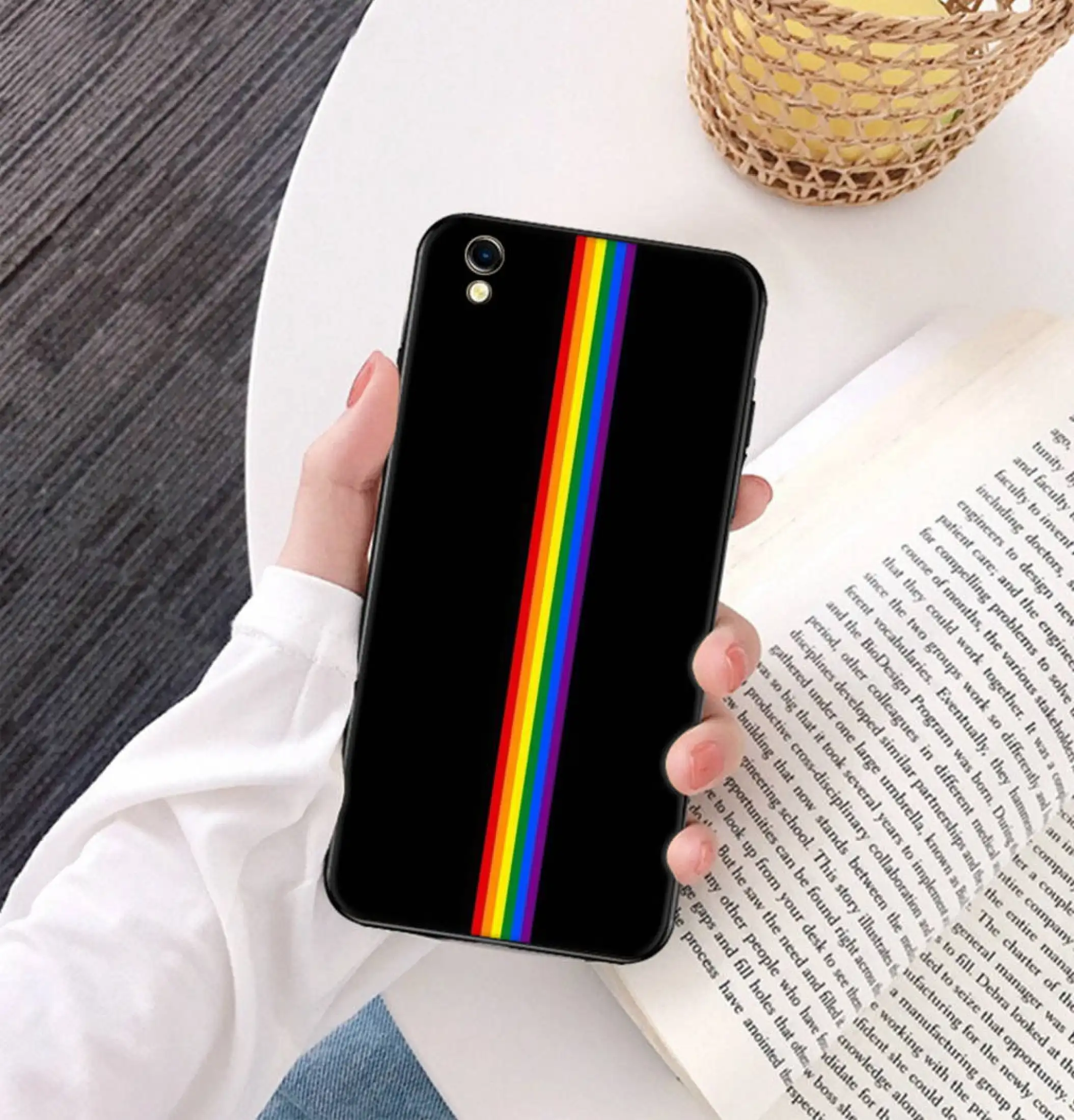 Rainbow Soft Black Phone Case For Oppo Realme 7 Pro 7i X7 Pro Narzo 20 Pro C2 C3 C11 C12 C15 C17 X3 Cover Lazada Ph