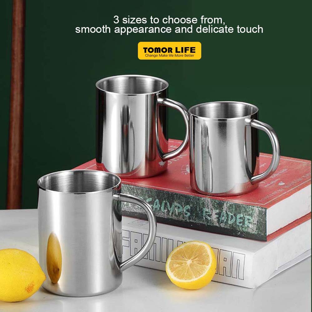 Tomor life cốc cà phê hai lớp inox 304