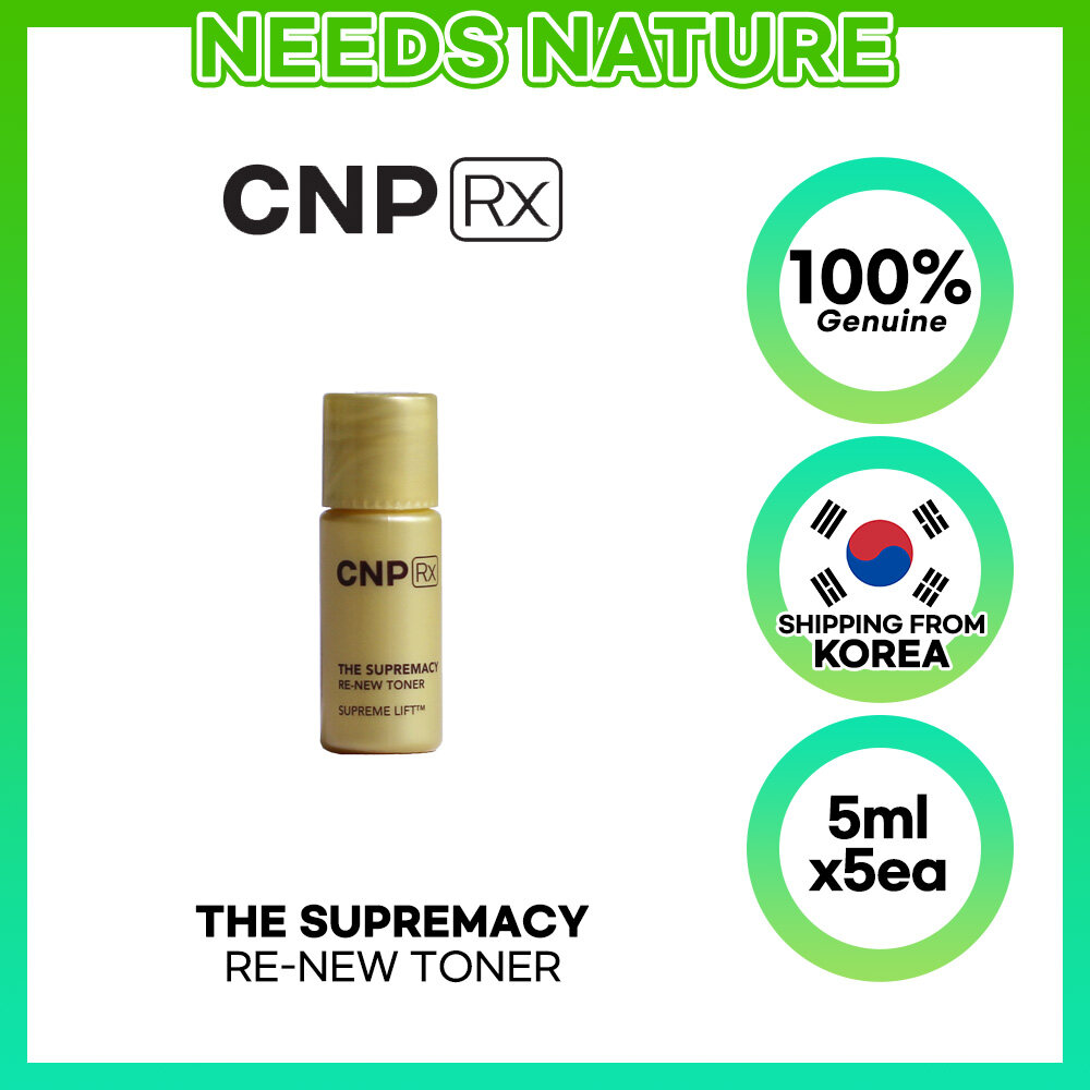 CNP Rx THE SUPREMACY RE-NEW TONER 5ml x 5ea / Firming / Lifting / Whitening / Moisturizing / Korean cosmetics