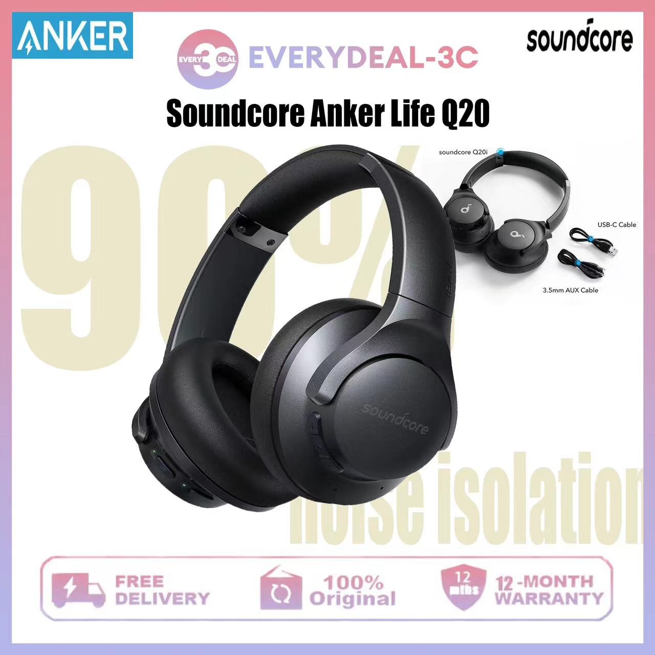 Tai nghe Anker Soundcore Q20i giá rẻ 10 ...