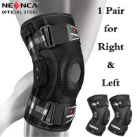 Neenca 2 gói chuyên nghiệp bản lề Băng cố định gối bảo vệ đầu gối y tế với chất ổn định mặt kép có thể tháo rời cho đau đầu gối viêm khớp rách sụn khớp thể thao phục hồi chấn thương giảm đau khớp acl. Đàn ông và phụ nữ ace043