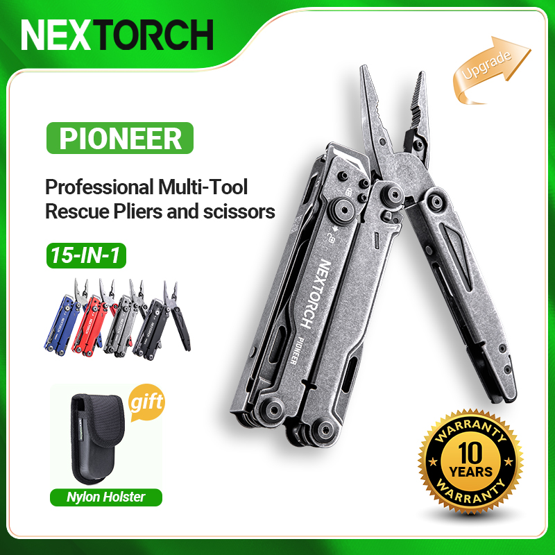NEXTORCH PIONEER MT20 15-IN-1 Multi-tools Versatile EDC Multi Function Tool Pliers Folding Pliers Outdoor Camping Equipment With Nylon Sheath ราคา 1,805 บาท*ส่งฟรี