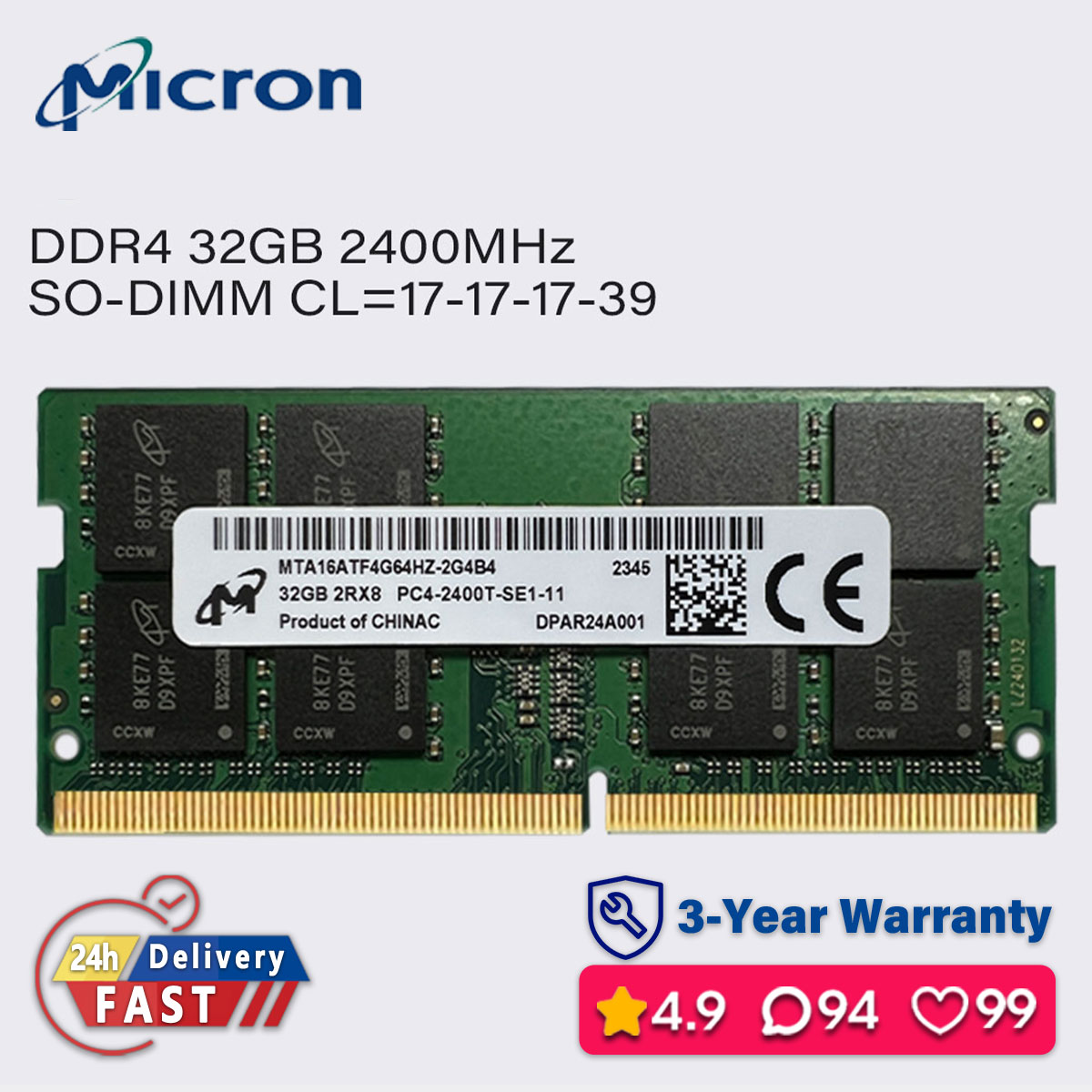 Shop 16gb Ram Ddr4 Micron at Better Price Online | Lazada Singapore