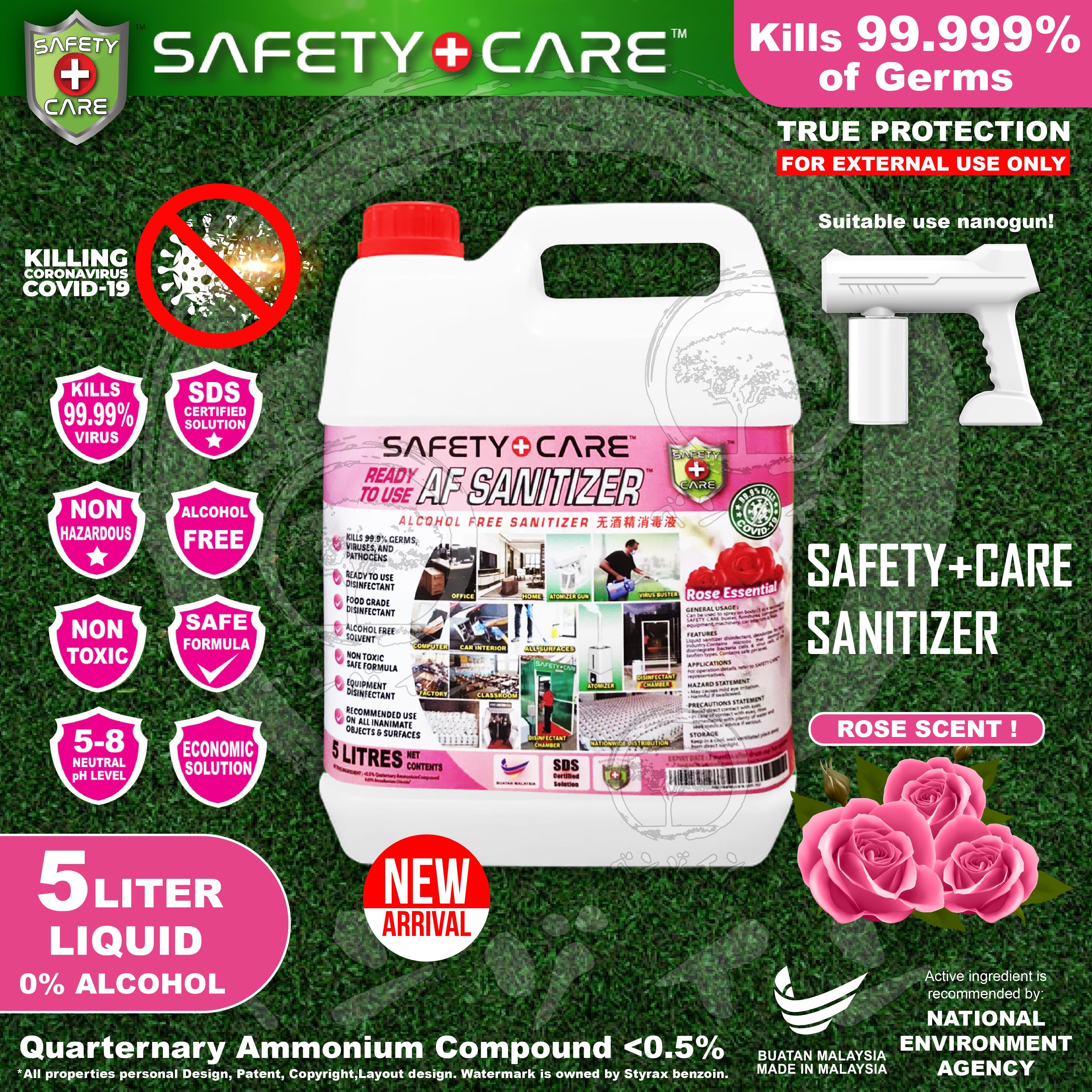 Gambar FREE SHIPPING!????(NEW ARRIVAL!!!!!)????Rose fragrance ???? af sanitizer Safety Care Anti Bacterial Disinfectant 5L cleanser sanitizer ??? ???
