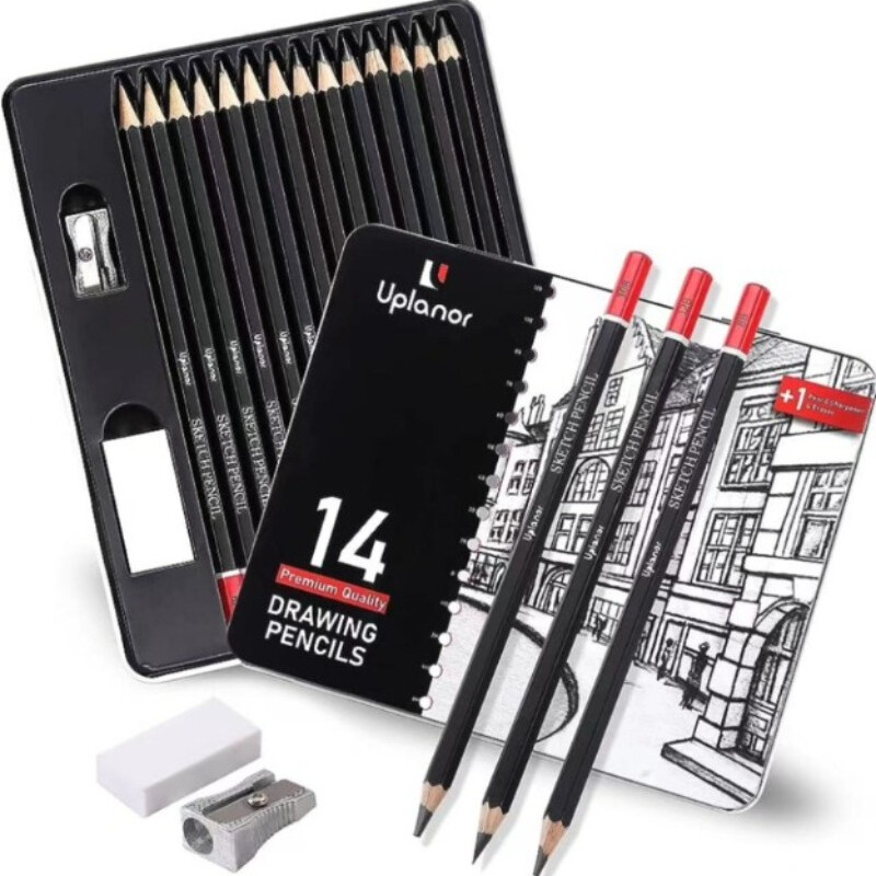 6h-12b bằng gỗ chì Bộ Bút Chì bản vẽ chuyên nghiệp bút chì vẽ phác thảo cho các trường học