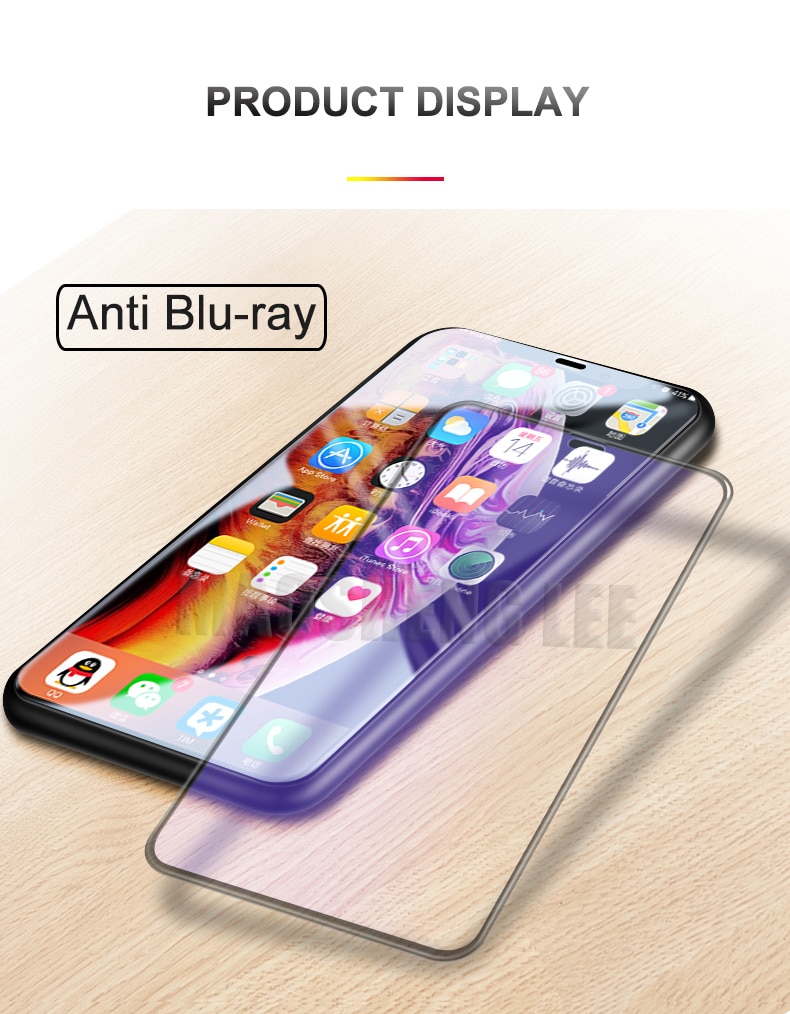 Image result for IPHONE XR BLUE RAY TEMPERED GLASS