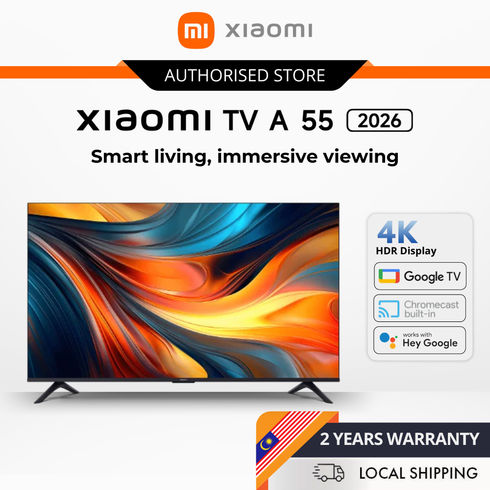Xiaomi TV A 55 2026 - 4K QLED Quantum Display | High Refresh rate Harga 1,599 Ringgit*Penghantaran Percuma