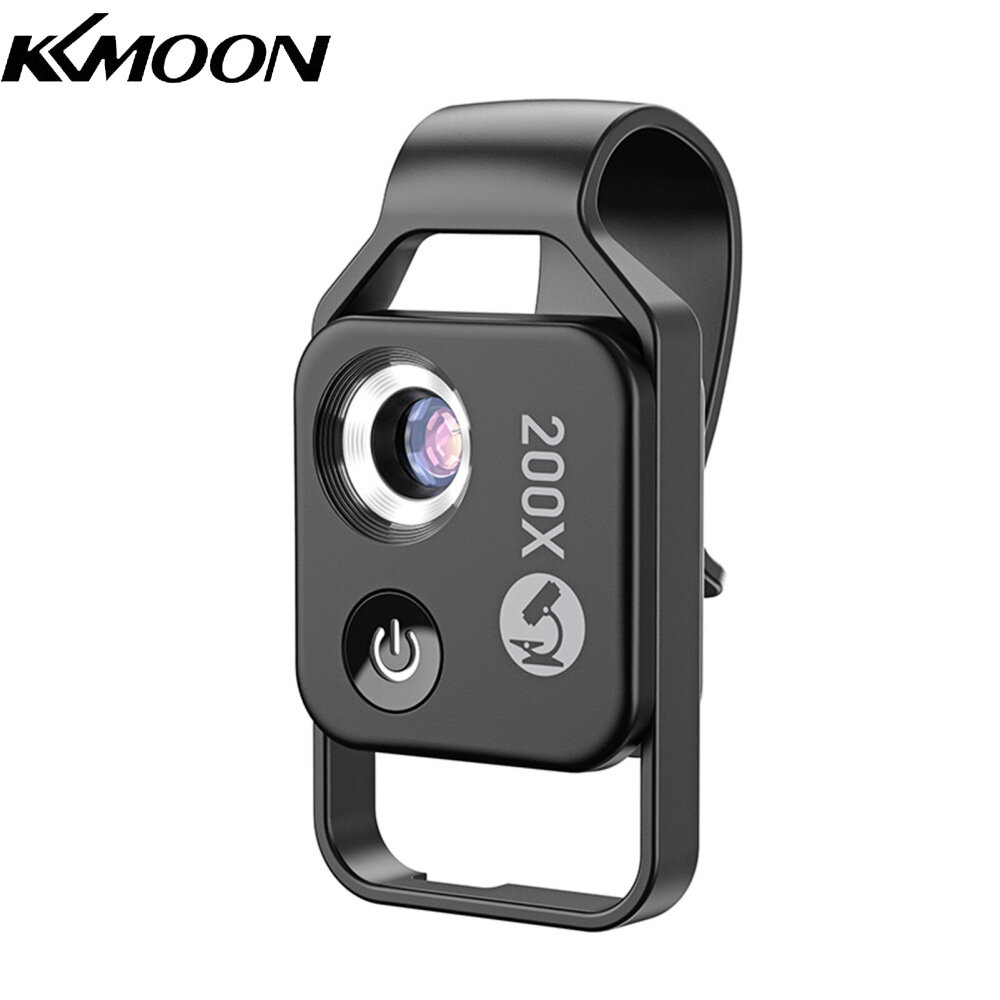 KKmoon Kính Hiển Vi Điện Thoại Chuyên Nghiệp APEXEL MS002 200X Với Kẹp Điện Thoại Thông Dụng Cho Thực Vật Côn Trùng Tóc Quan Sát Da Trang Sức Ngọc Bích Thẩm Định Điện Tử Kiểm Tra Ngành Công Nghiệp