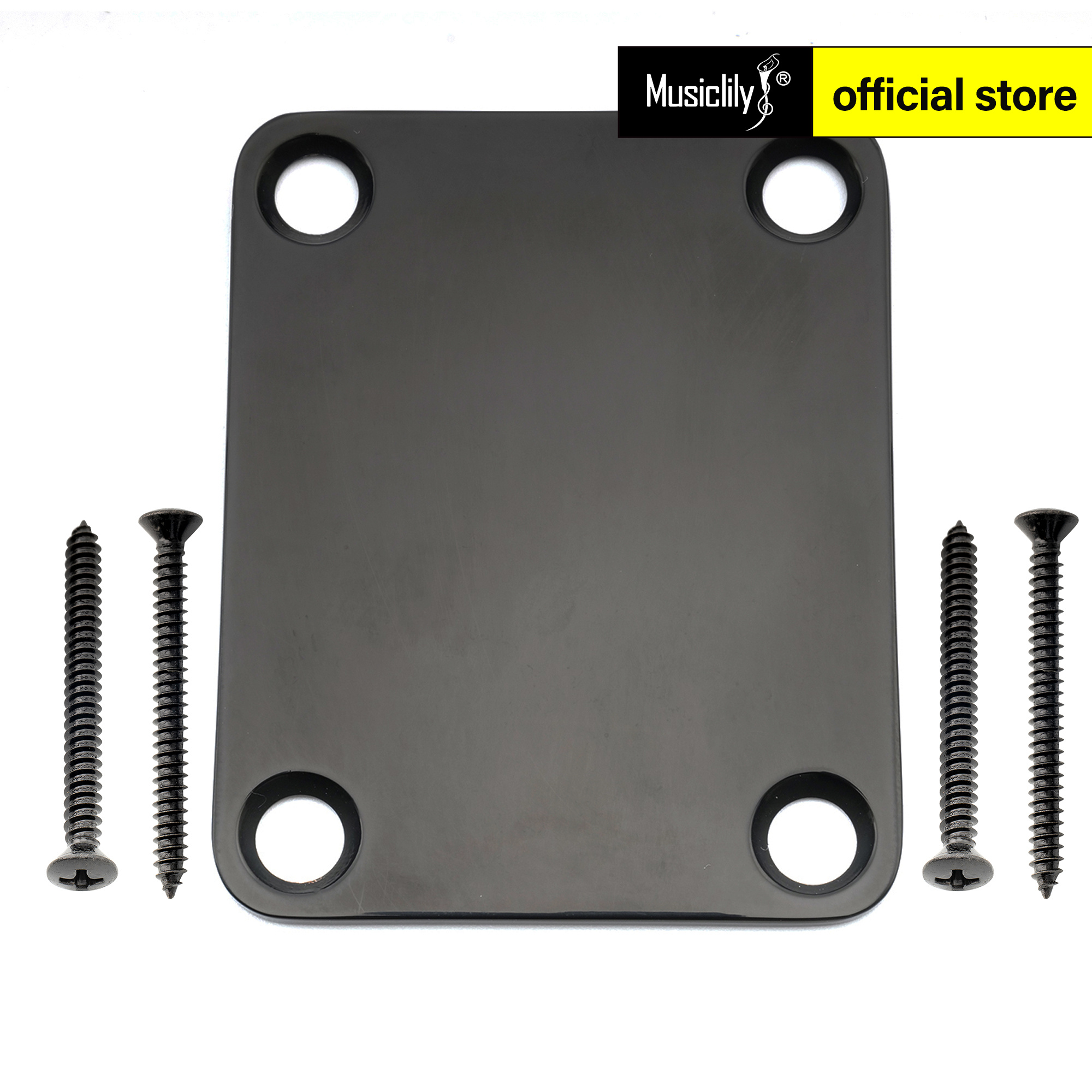 Musiclily Pro 4-Bolt miếng gắn Cần thép cho Stratocaster TELECASTER Guitar điện hoặc Bass