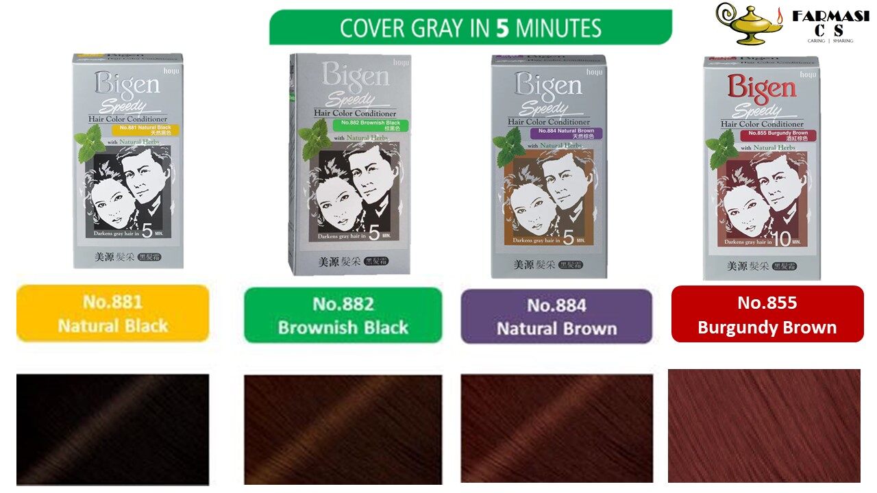 Bigen Speedy Hair Color Conditioner 881 Natural Black 美源髮采黑髮霜天然黑色