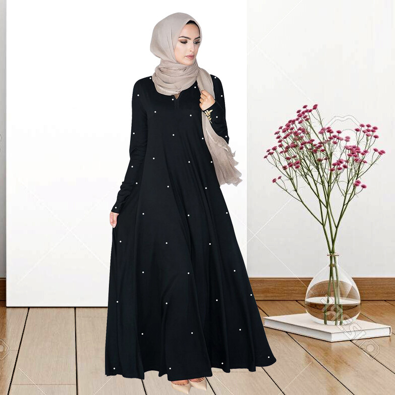 Buy Black Dress For Dinner Muslimah Online at a Better Price | Lazada  Malaysia