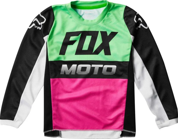 Tay áo dài drifit Fox Jersey cho nam giới lái mô-tô Áo sơ mi Motocross Jersey động cơ áo quần thể thao