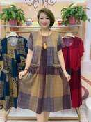 Ethnic Oversized Dress for Middle-Aged Mothers - 