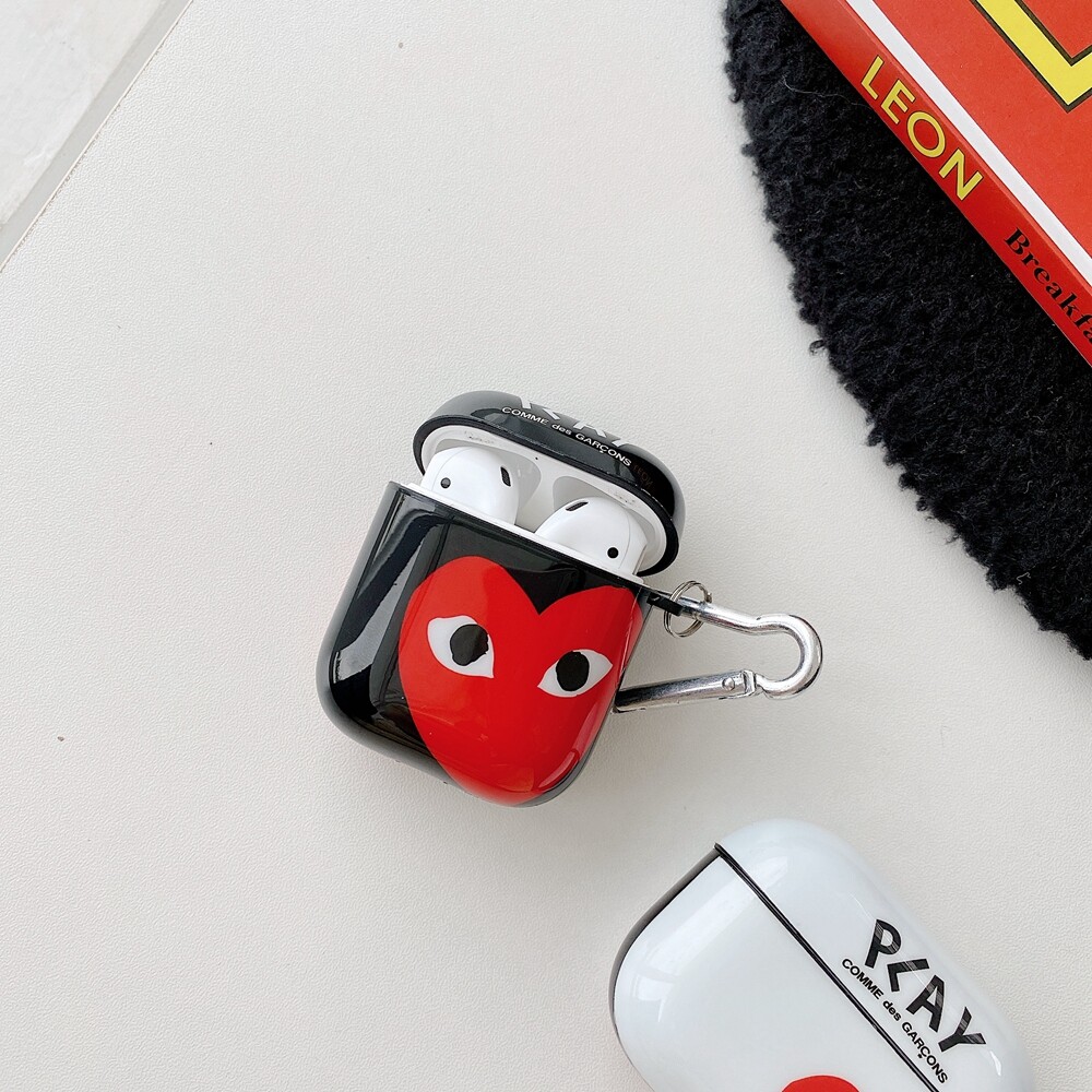 Classic CDG Play Comme des GarconsSoft Silicone Case for Airpods 1 2 Case  Airpods Pro Case Shockproof Earphone Protective Cover for Airpods Pro Cover  iPhone Headset Accessories Case for Airpods 1 2 Cover | Lazada Singapore