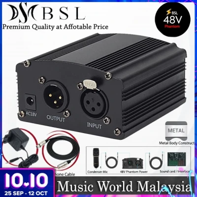 BSL BM-800 Studio Condenser Microphone - V8 Plus Bluetooth USB Sound Card Package Mic for Live Recording (BM800) (1)