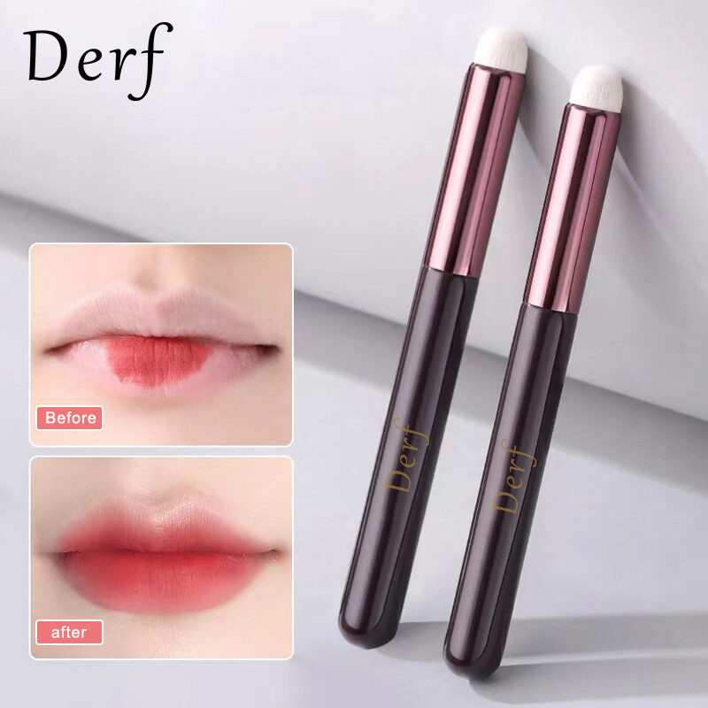 Derf cọ môi cọ môi cọ trang điểm cọ trang điểm làm đẹp cọ môi cọ che khuyết điểm dụng cụ mỹ phẩm 2 trong 1