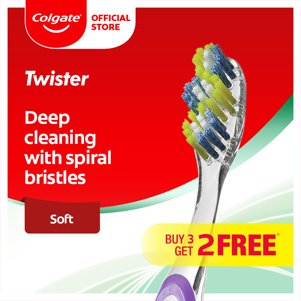 Gambar Colgate Twister Toothbrush Valuepack 5s (Soft)
