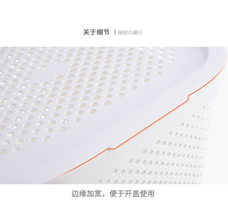 Giỏ Đựng Đồ Giặt Bằng Nhựa Lớn, Giỏ Đựng Quần Áo Phòng Tắm Phòng Ngủ, Giỏ Đồ Chơi, Giỏ Đựng Đồ Giặt Nhật Gia Dụng Có Nắp Đậy