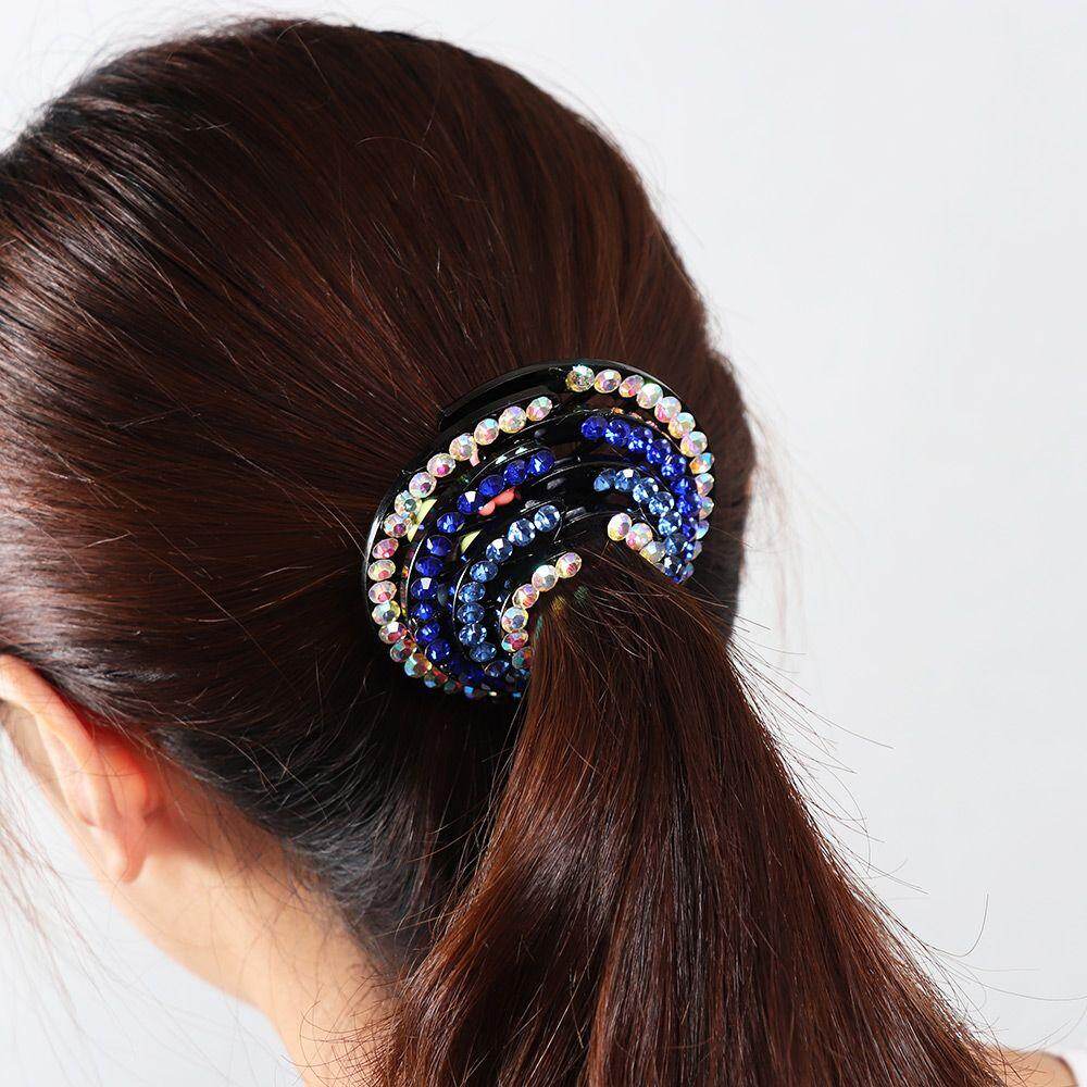 1 Fashion Rhinestone Bird Nest Hair Claw Hair Clips Ponytail