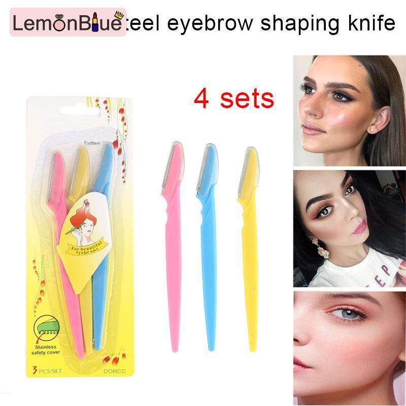 Gambar LemonBlue 12 Pcs Eyebrow Razor Trimmer Shaper Shaver Eyebrow Remover Set