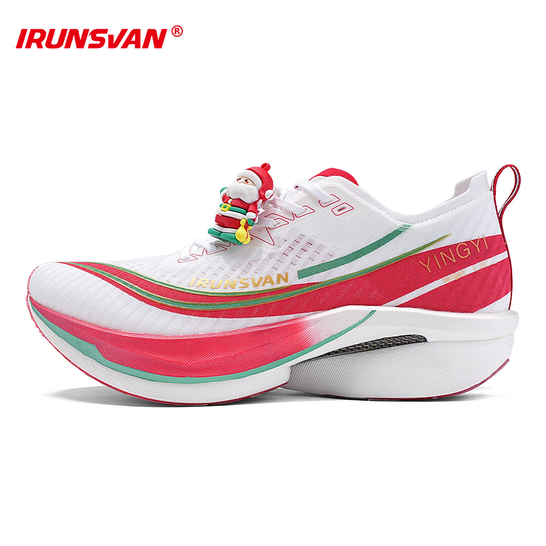 IRUNSVAN 24086 Christmas style SHADOW WING 2.0 [20+km] Full Palm Carbon Plate Running Shoes Ultra Light Shock Absorbent Training Shoes Unisex Presyo 4,268 Piso*Libreng Shipping
