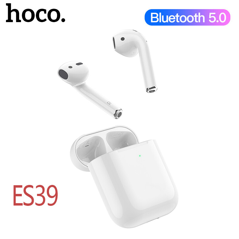 HOCO ES39 TWS Bluetooth Wireless Headset Bluetooth 5.0 Listen to Music Continuously For 3.5 Hours Support Wireless Charging ราคา 359 บาท*ส่งฟรี