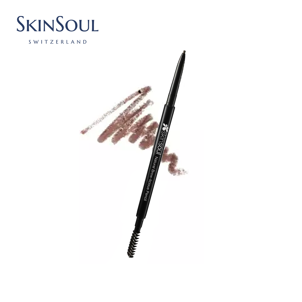 Gambar SKINSOUL NATURAL BROW LICIOUS PENCIL (01 DARK BROWN)