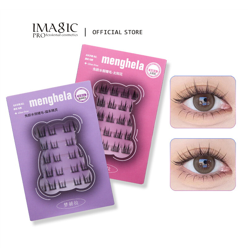 IMAGIC 3D Natural Fake Eyelashes No Need Glue Fake Eyelashes Reusable Self Adhesive Lashes Extension