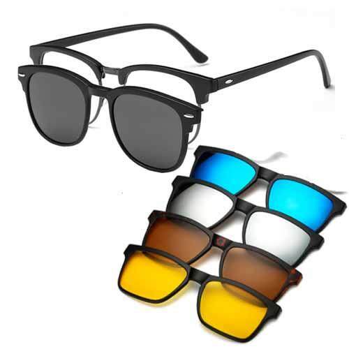 5 in 1 magnetic sale lens swappable sunglasses ray ban